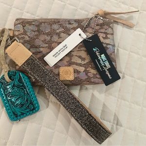 Consuela Leather Clutch